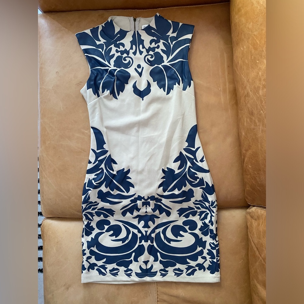 Contemporary Cheongsam-inspired designed Mini Dress